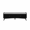 Alpine Furniture Flynn Bench in Black - Back View - Alpine Furniture Flynn Bench in Black - Back View