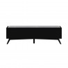 Alpine Furniture Flynn Bench in Black - Back View