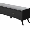 Alpine Furniture Flynn Bench in Black - Drawer Close-up - Alpine Furniture Flynn Bench in Black - Drawer Close-up