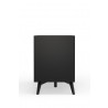 Alpine Furniture Flynn Small TV Console in Black - Side Close-up