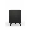 Alpine Furniture Flynn Small TV Console in Black - Side Close-up - Alpine Furniture Flynn Small TV Console in Black - Side Close-up