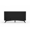 Alpine Furniture Flynn Small TV Console in Black - Back - Alpine Furniture Flynn Small TV Console in Black - Back