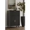 Alpine Furniture Flynn Large Bar Cabinet in Black - Lifestyle - Alpine Furniture Flynn Large Bar Cabinet in Black - Lifestyle