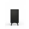 Flynn Small Bar Cabinet in Acorn oin Black - Side - Flynn Small Bar Cabinet in Acorn oin Black - Side