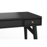 Alpine Furniture Flynn Bedroom Vanity in Black - Drawer Close-up