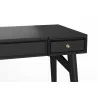 Alpine Furniture Flynn Bedroom Vanity in Black - Drawer Close-up - Alpine Furniture Flynn Bedroom Vanity in Black - Drawer Close-up