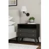 Alpine Furniture Flynn Large Nightstand in Black - Lifestyle - Alpine Furniture Flynn Large Nightstand in Black - Lifestyle