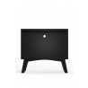 Alpine Furniture Flynn Large Nightstand in Black - Back 