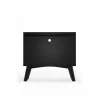 Alpine Furniture Flynn Large Nightstand in Black - Back  - Alpine Furniture Flynn Large Nightstand in Black - Back 