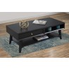 Alpine Furniture Flynn Coffee Table in Black - Lifestyle