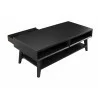 Alpine Furniture Flynn Coffee Table in Black - Angled - Alpine Furniture Flynn Coffee Table in Black - Angled