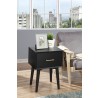 Alpine Furniture Flynn End Table In Black - Lifestyle