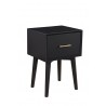 Alpine Furniture Flynn End Table In Black - Angled