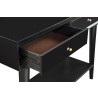 Alpine Furniture Flynn Console Table in Black - Drawer