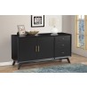 Alpine Furniture Flynn Sideboard in Black - Lifestyle 3