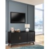 Alpine Furniture Flynn Sideboard in Black - Lifestyle 2