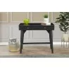 Alpine Furniture Flynn Mini/Large Desk in Black - Front Lifestyle - Alpine Furniture Flynn Mini/Large Desk in Black - Front Lifestyle