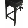 Alpine Furniture Flynn Mini/Large Desk in Black - Leg Close-up - Alpine Furniture Flynn Mini/Large Desk in Black - Leg Close-up