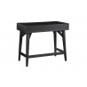 Alpine Furniture Flynn Mini/Large Desk in Black - Back Angled