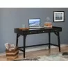 Alpine Furniture Flynn Large Desk in Black - Angled Lifestyle - Alpine Furniture Flynn Large Desk in Black - Angled Lifestyle