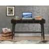 Alpine Furniture Flynn Large Desk in Black - Front Lifestyle - Alpine Furniture Flynn Large Desk in Black - Front Lifestyle