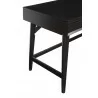 Alpine Furniture Flynn Large Desk in Black - Leg Close-up - Alpine Furniture Flynn Large Desk in Black - Leg Close-up