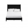 Flynn Full Size Panel Bed in Black - Front