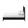 Flynn Queen Panel Bed in Black - Side