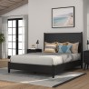 Alpine Furniture Flynn California King Panel Bed in Black - Lifestyle