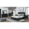 Alpine Furniture Flynn California King Panel Bed in Black - Lifestyle - Alpine Furniture Flynn California King Panel Bed in Black - Lifestyle