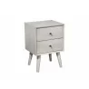 Alpine Furniture Flynn Nightstand in Grey - Angled - Alpine Furniture Flynn Nightstand in Grey - Angled