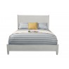 Flynn Queen Panel Bed in Gray - Front