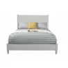 Flynn Queen Panel Bed in Gray - Front - Flynn Queen Panel Bed in Gray - Front
