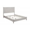 Alpine Furniture Flynn California King Panel Bed in Gray - Angled with Cushion