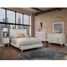 Alpine Furniture Flynn California King Panel Bed in Gray - Lifestyle