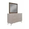 Alpine Furniture Flynn Mirror in Walnut - Angled - Alpine Furniture Flynn Mirror in Walnut - Angled