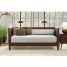 Alpine Furniture Flynn Mid Century Modern Twin Size Day Bed in Walnut - Lifestyle