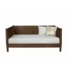 Alpine Furniture Flynn Mid Century Modern Twin Size Day Bed in Walnut - Front  - Alpine Furniture Flynn Mid Century Modern Twin Size Day Bed in Walnut - Front 