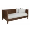 Alpine Furniture Flynn Mid Century Modern Twin Size Day Bed in Walnut - Angled View