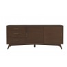 FrontAlpine Furniture Flynn Large TV Console in Walnut - 