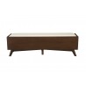 Alpine Furniture Flynn Bench in Walnut - Front