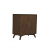 Flynn Small Bar Cabinet in Acorn oin Walnut - Angled