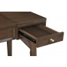Alpine Furniture Flynn Bedroom Vanity in Walnut - Drawer Opened