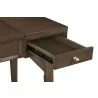 Alpine Furniture Flynn Bedroom Vanity in Walnut - Drawer Opened - Alpine Furniture Flynn Bedroom Vanity in Walnut - Drawer Opened