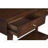 Alpine Furniture Flynn Console Table in Walnut - Top Drawer View