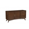 Alpine Furniture Flynn Sideboard in Walnut - Angled