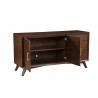 Alpine Furniture Flynn Sideboard in Walnut - Drawer Opened 