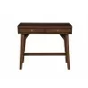 Alpine Furniture Flynn Mini/Large Desk in Walnut - Front - Alpine Furniture Flynn Mini/Large Desk in Walnut - Front