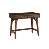 Alpine Furniture Flynn Mini/Large Desk in Walnut - Angled