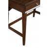 Alpine Furniture Flynn Mini/Large Desk in Walnut - Leg Close-up